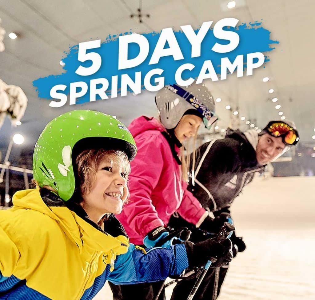 spring camp at ski dubai