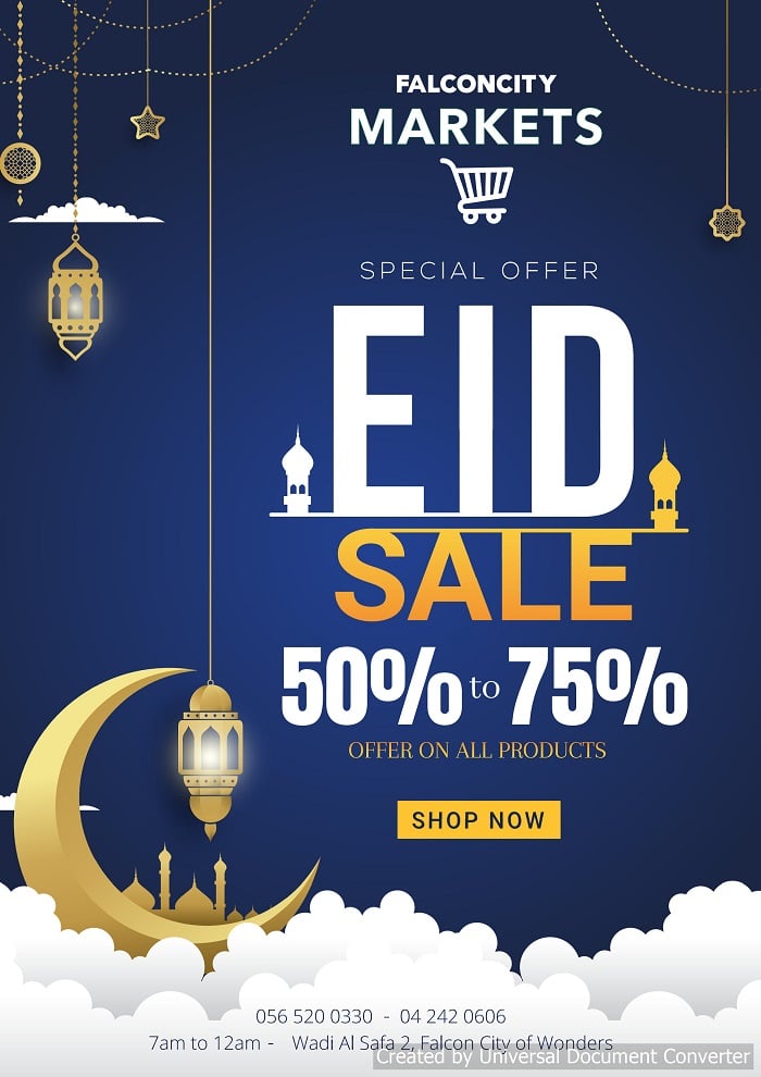 Falconcity Markets Eid Sale
