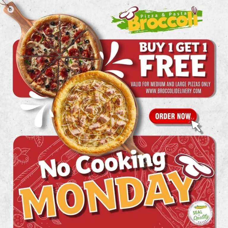 Broccoli Pizza and Pasta Weekly offers