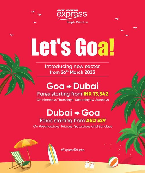 Air India Express launches Dubai-Goa flights