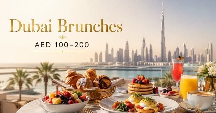 Dubai Brunches from 100 to 200 Dhs