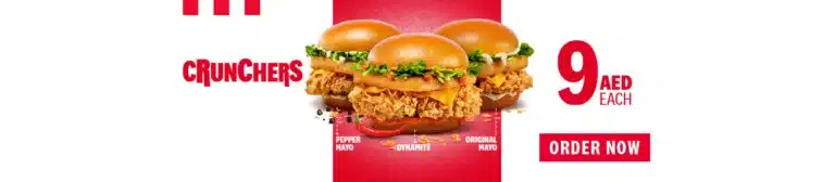 KFC Crunchers Offer from AED 9!!