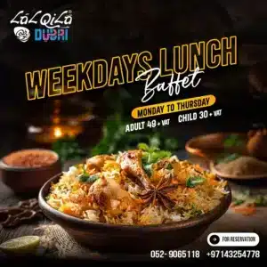 LalQila Restaurant Weekdays Lunch Buffet