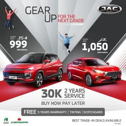 JAC Buy Now Pay Later Promotion