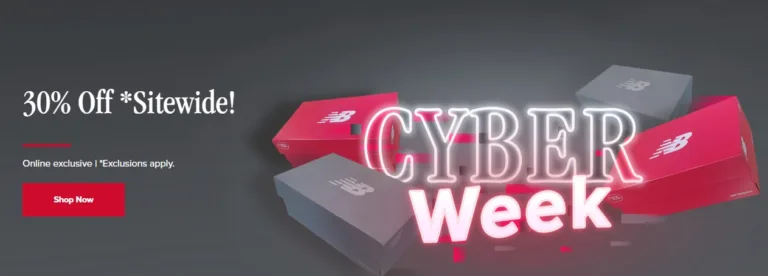 New Balance Cyber Week Sale