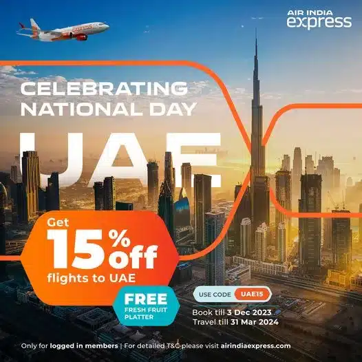 Air India Express National day Flash sale
