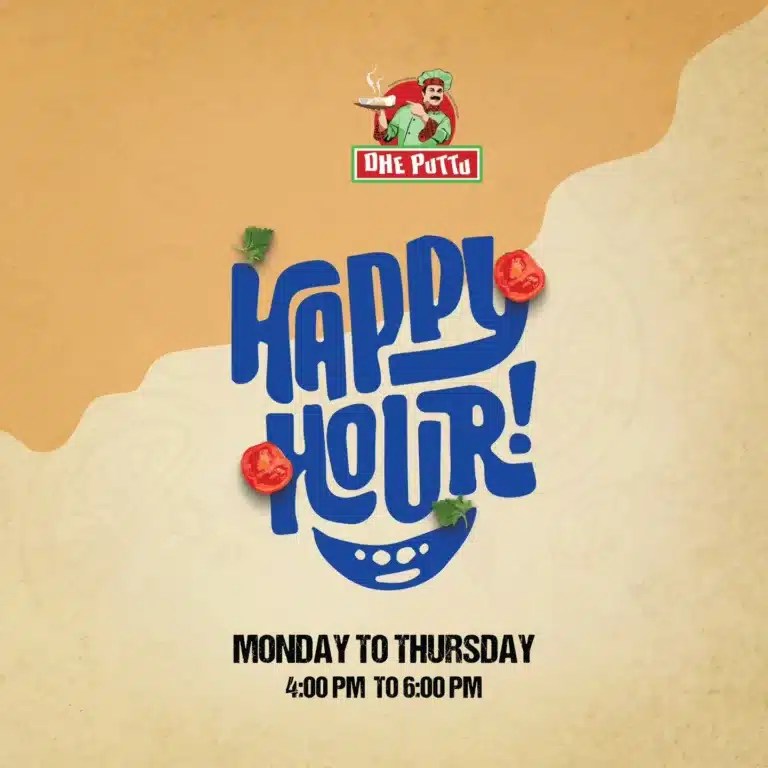 Dhe Puttu Happy Hour offers