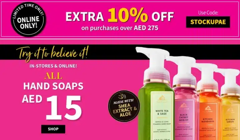 Bath & Body Works Weekend only offer