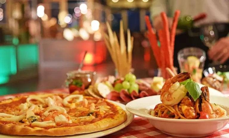 Italian or Seafood Dinner at Pergola, Roda Al Murooj 