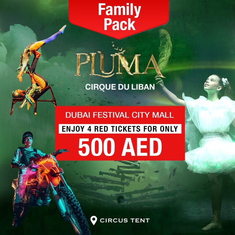 Pluma Circus Show Family Ticket offer