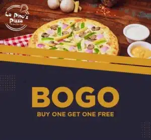 La Pino’z Pizza Buy 1 Get 1 Free offer