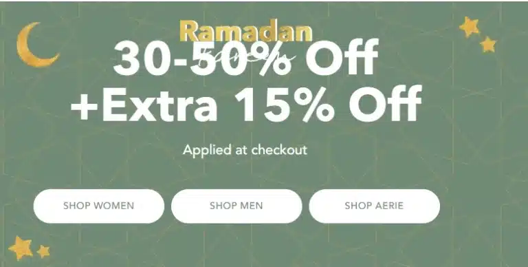 American Eagle Ramadan sale