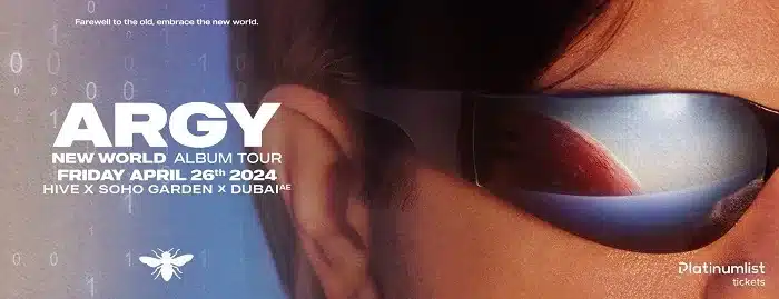 Argy album tour live at HIVE Soho Garden Meydan