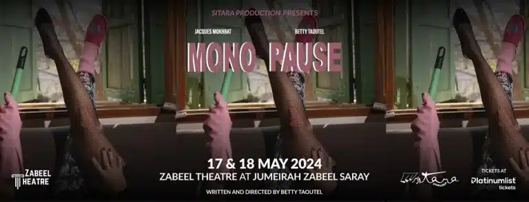 Mono-Pause play by Betty Taoutel featuring Jacques Mokhbat at Zabeel Theatre