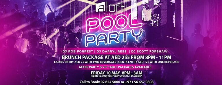 Aloft Pool Party in Abu Dhabi