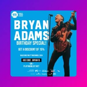 Bryan Adams Live – Birthday Special Today only offer!