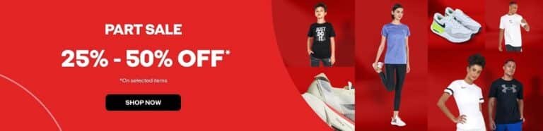 Sun & Sand Sports Part Sale