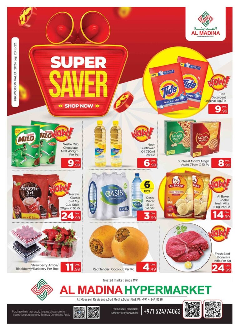 Al Madina Hypermarket Super Saver offers