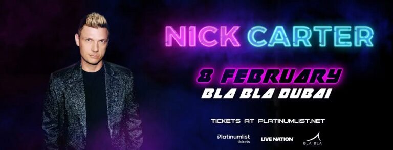 Nick Carter at Bla Bla – Live