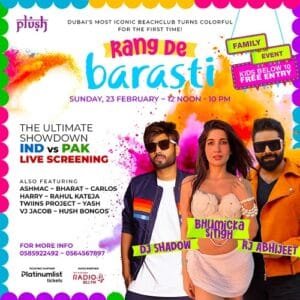 Rang De Barasti HOLI + IND vs PAK Live Screening