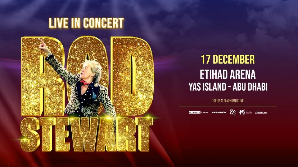 Rod Stewart at Etihad Arena in Abu Dhabi