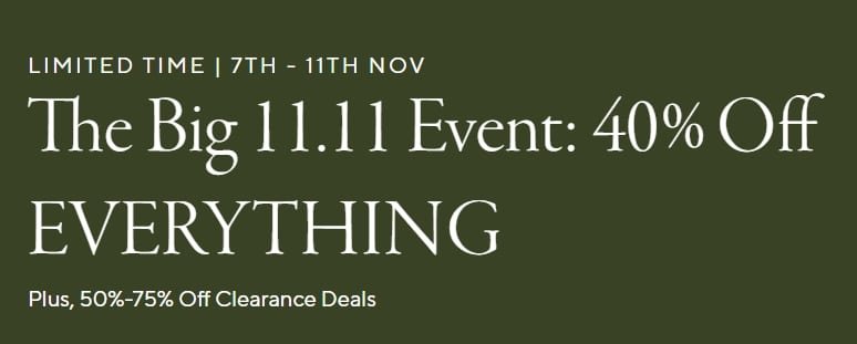 Pottery Barn 11:11 Sale