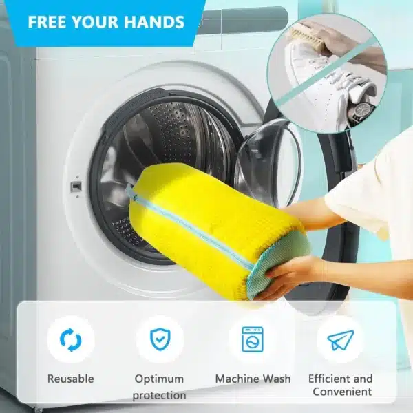 Durable Shoe Washing Machine Bag for All Shoe Types - Image 2