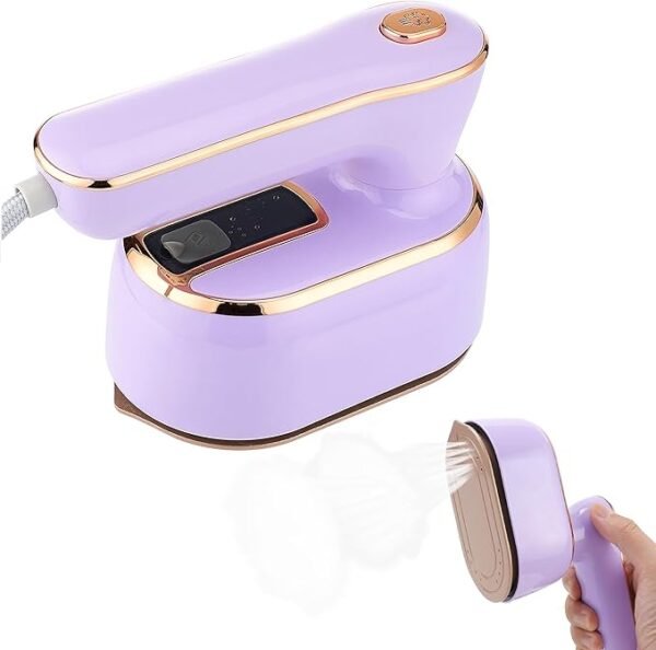 KEERCIGA Mini Steam Iron, 1000W Foldable Handheld Travel Steam Iron