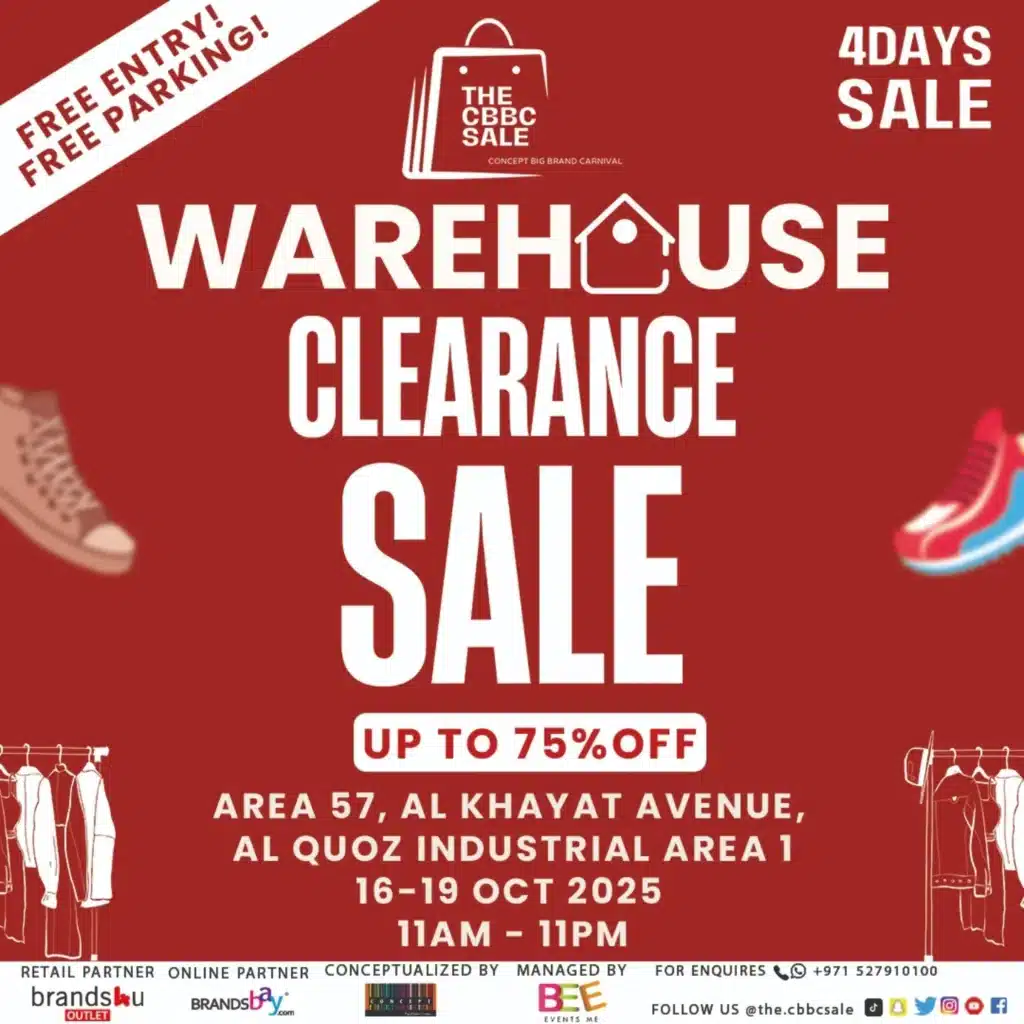 CBBC Warehouse Clearance sale