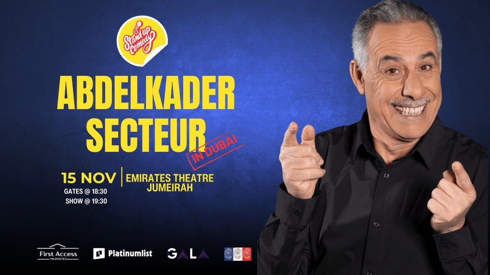 Abdelkader Secteur at Emirates Theatre in Dubai