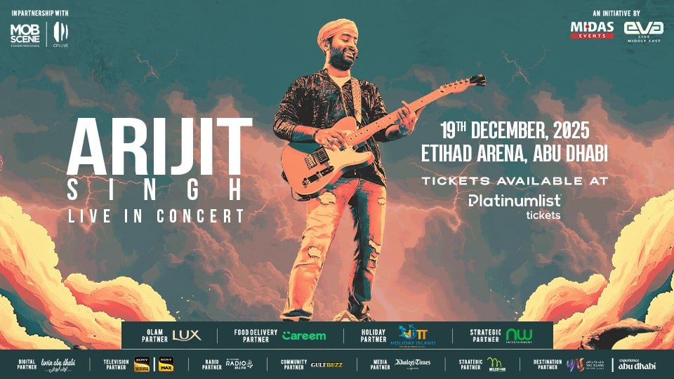 Arijit Singh Live in Concert at Etihad Arena