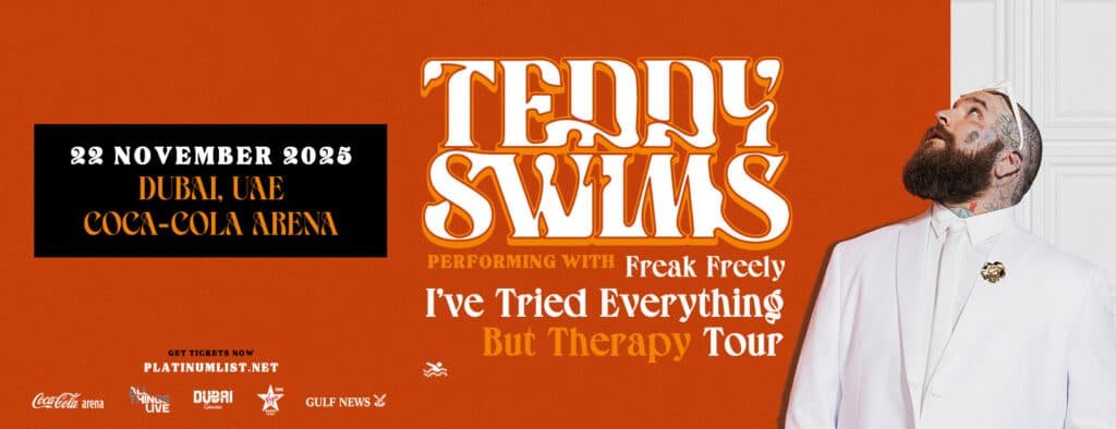 Teddy Swims Live at Coca Cola Arena in Dubai