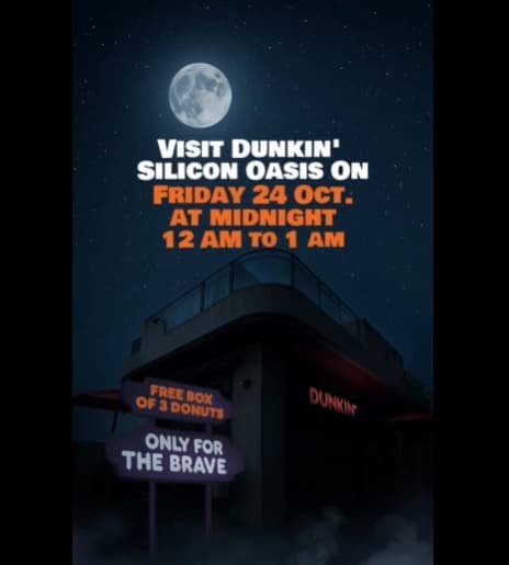 Dunkin Halloween offer