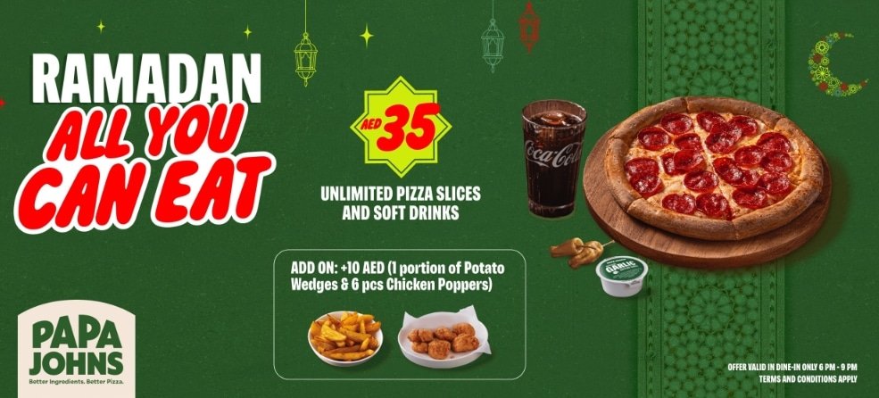 Papa Johns Ramadan offer