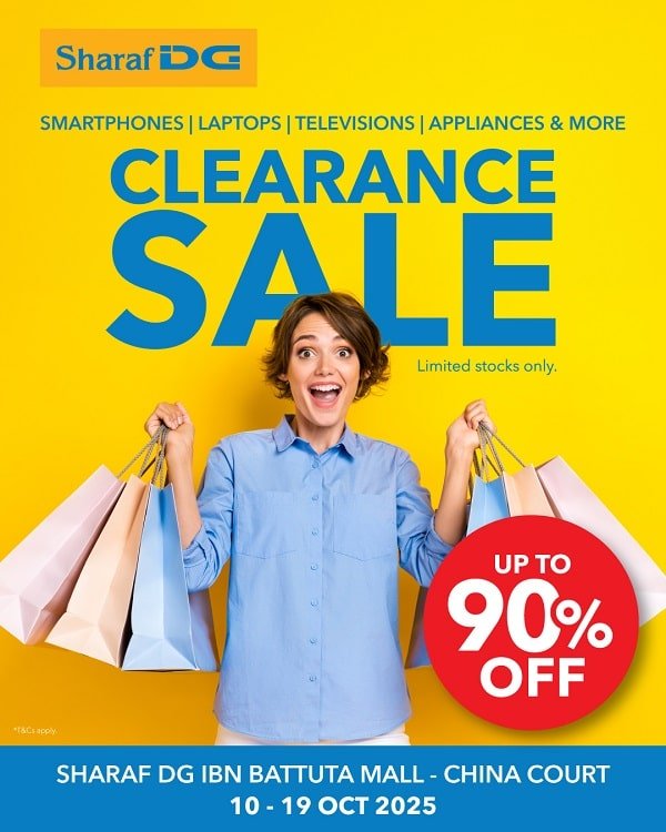 Sharaf DG Clearance sale