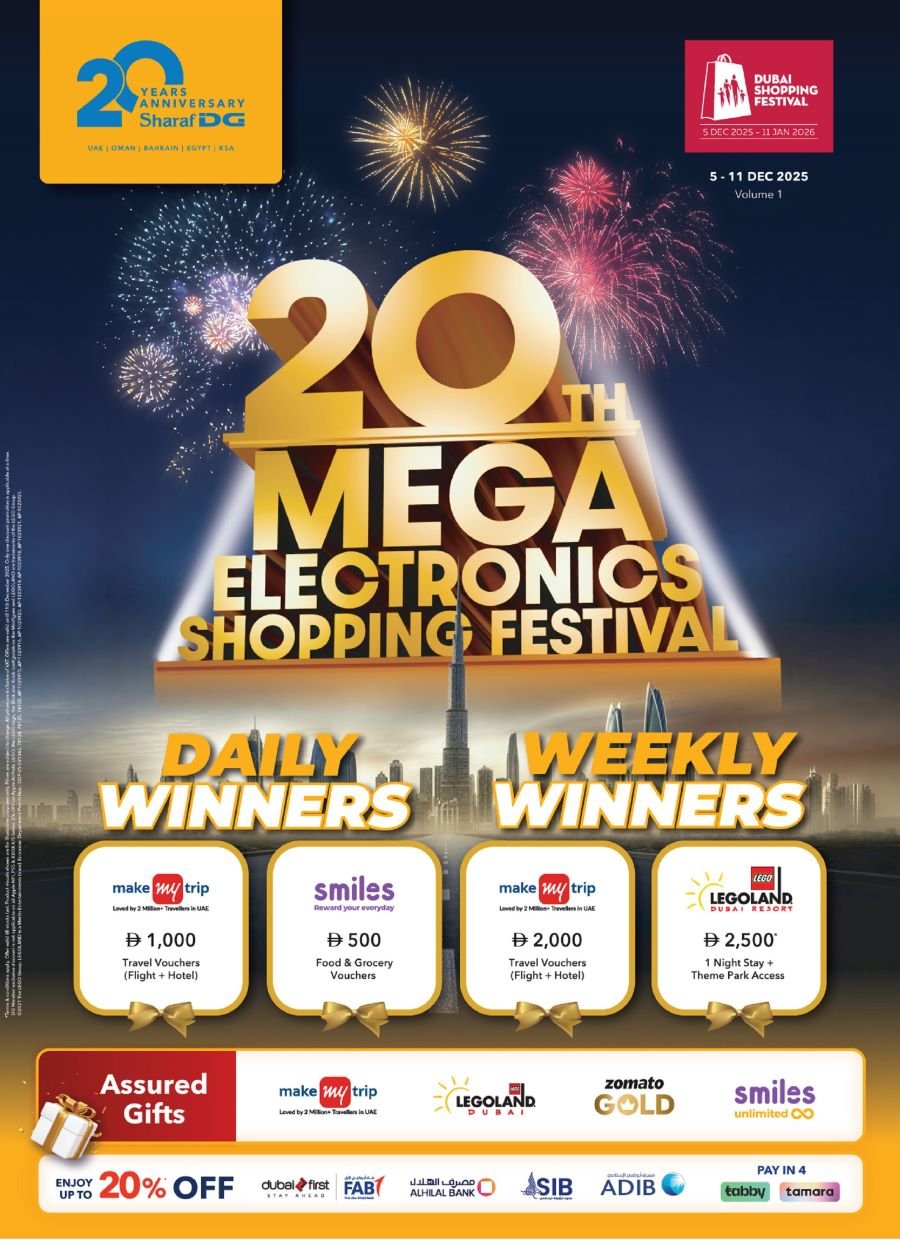 Sharaf DG 20th Mega Electronics Shopping Festival