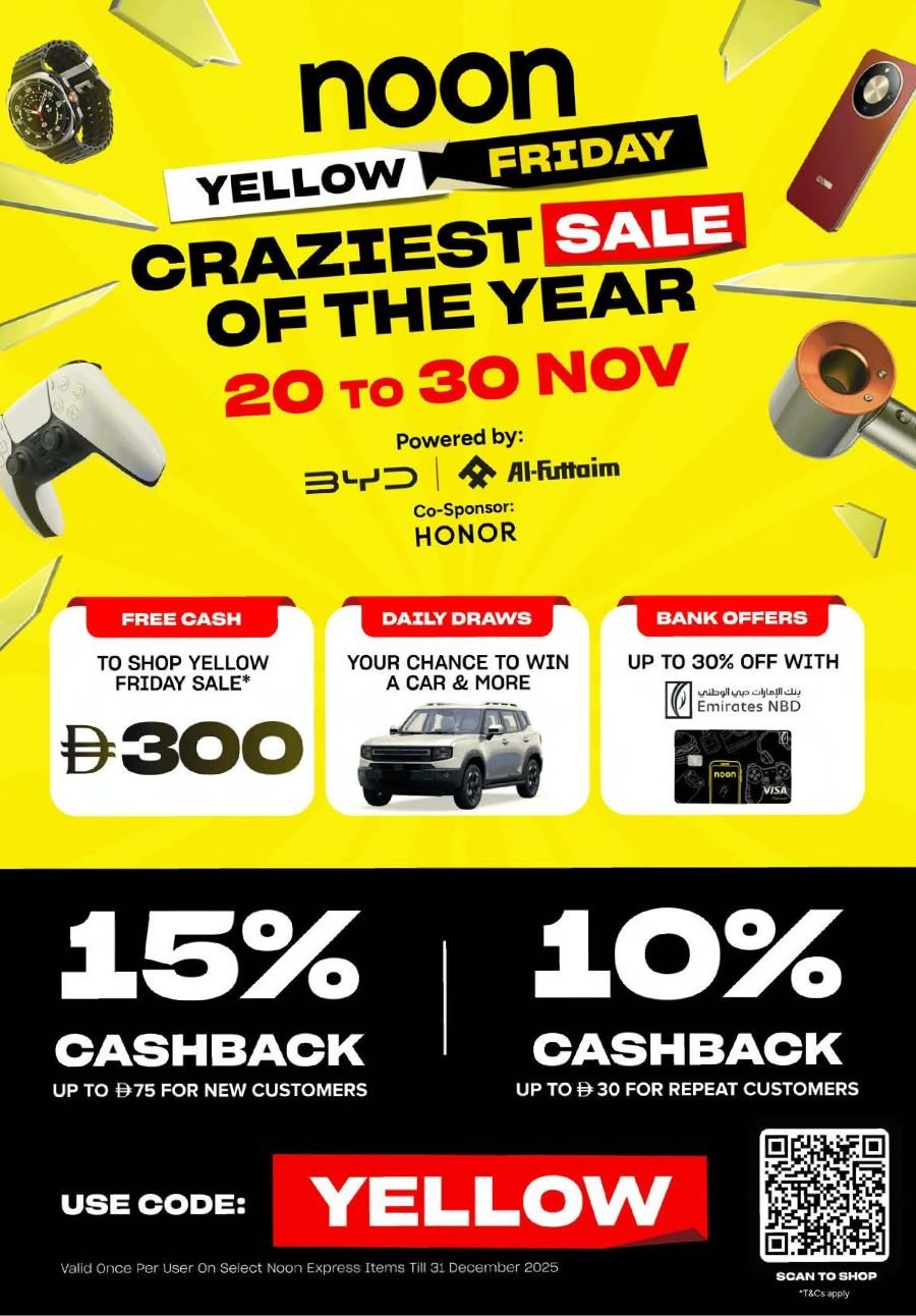 Noon Yellow Friday Sale