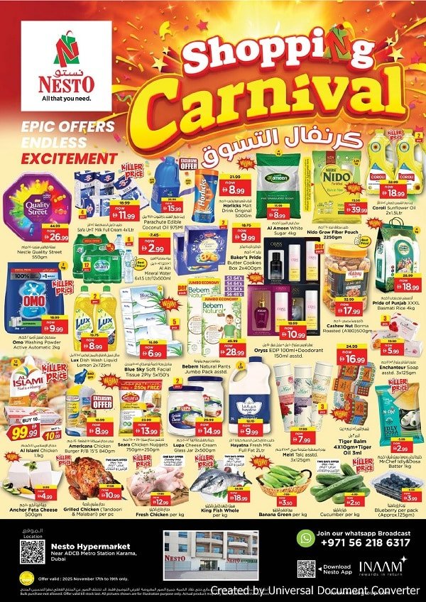 Nesto Shopping Carnival offers