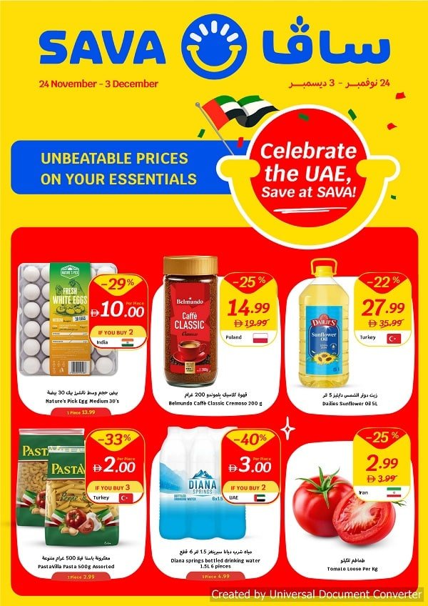 SAVA National day offers