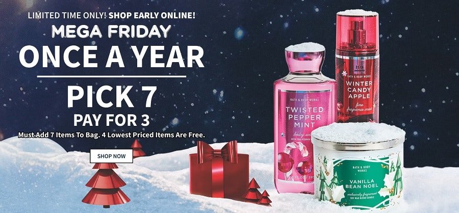 Bath & Body Works Mega Friday offer