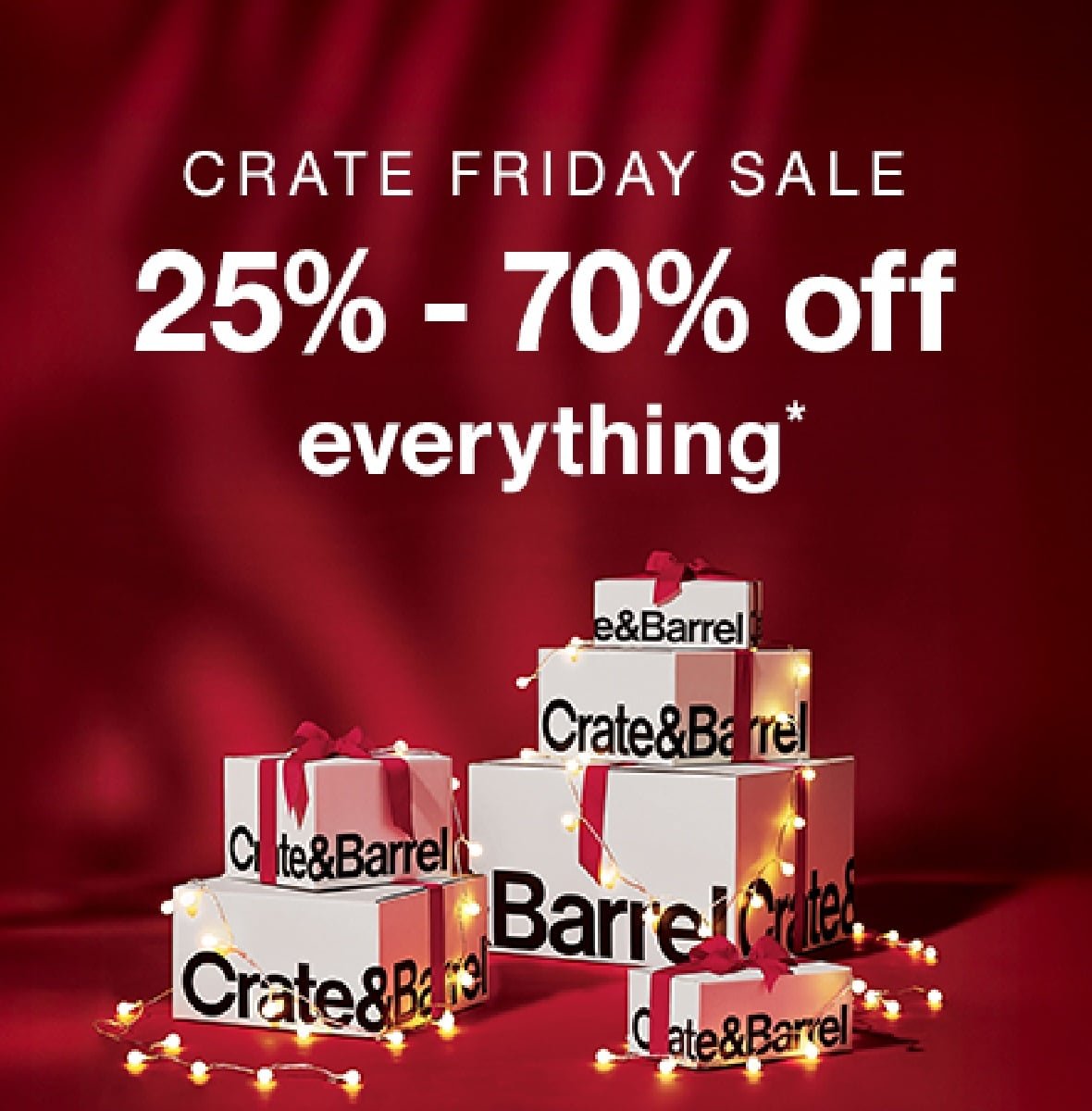 Crate & Barrel Black Friday sale