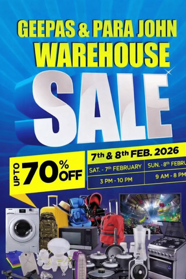 Geepas & Para John Warehouse Sale