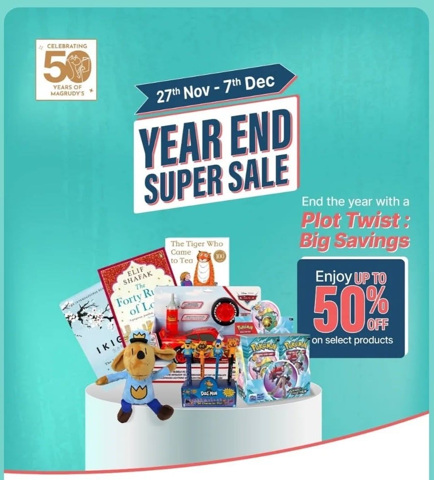 Magrudy’s Year End Sale