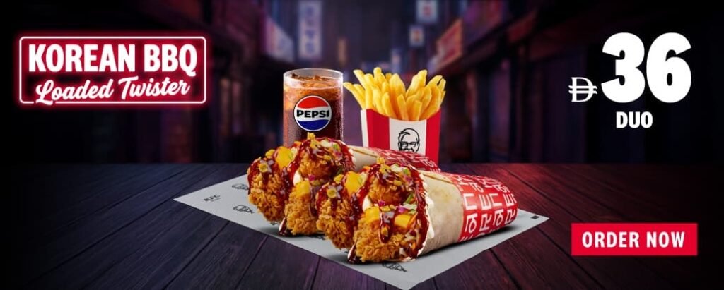 kfc korean bbq loaded twister