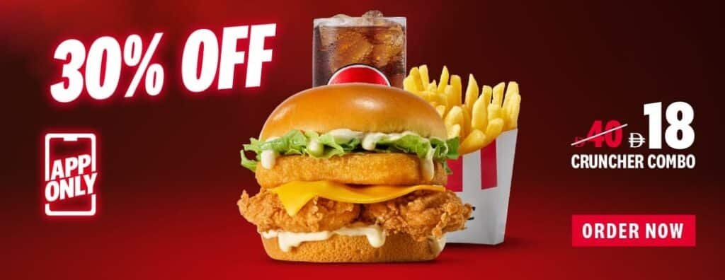 KFC Cruncher combo