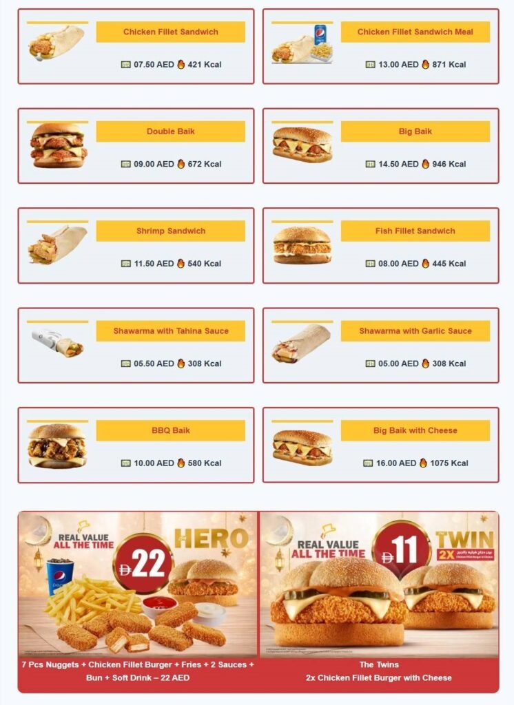 al baik sandwiches