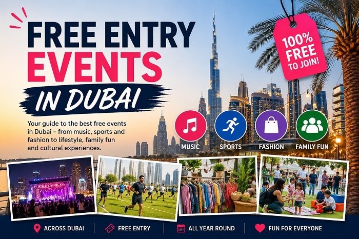 Free Entry events in Dubai