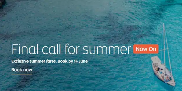 Etihad Airways Summer Sale