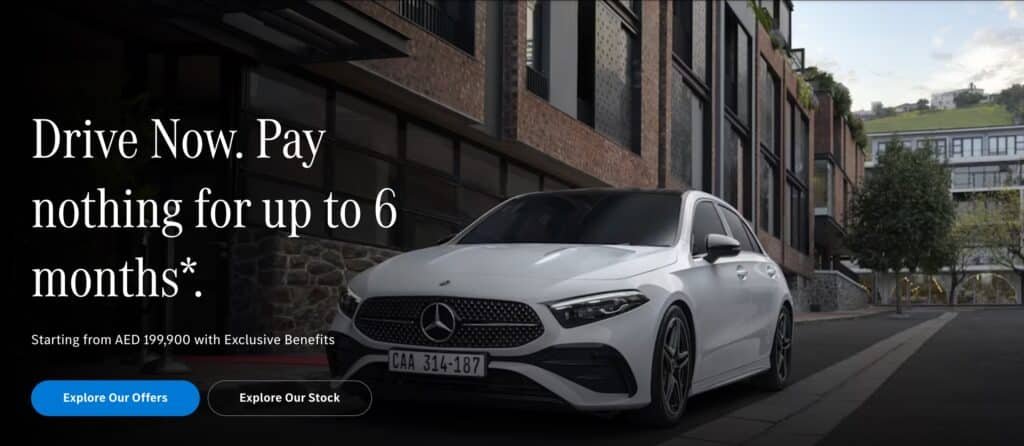 Mercedes benz banner