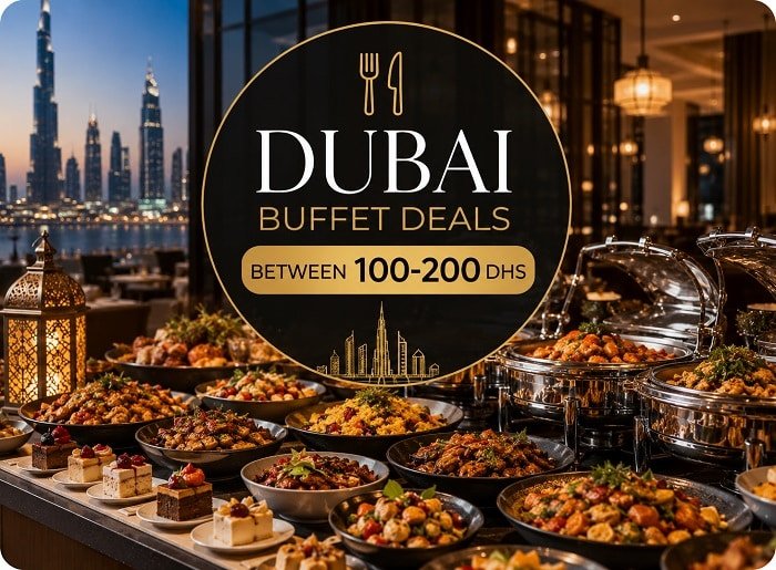 Dubai Buffet deals from 100 to 200 Dhs